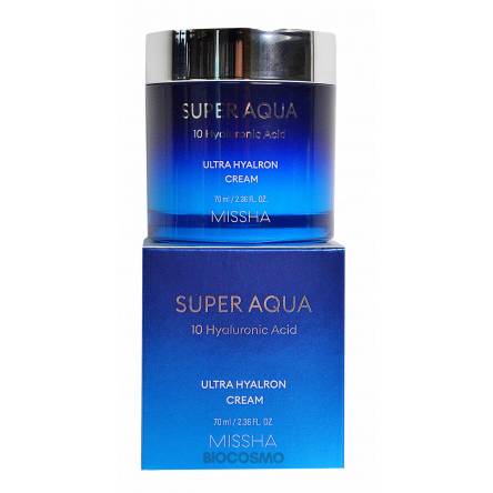 Увлажняющий крем для лица MISSHA Super Aqua Ultra Hyaluron Cream - 70 мл