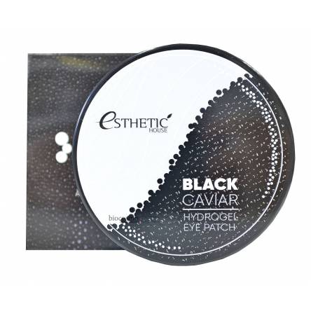 Гидрогелевые патчи для глаз с черной икрой ESTHETIC HOUSE Black Caviar Hydrogel Eye Patch - 60 шт