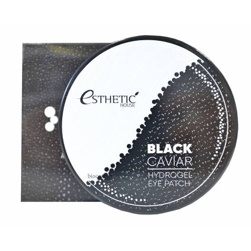 Гидрогелевые патчи для глаз с черной икрой ESTHETIC HOUSE Black Caviar Hydrogel Eye Patch - 60 шт