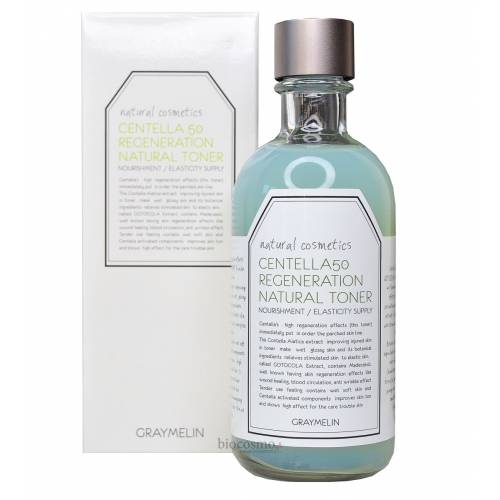 Восстанавливающий тонер с центеллой Graymelin Centella 50 Regeneration Natural Toner - 130 мл