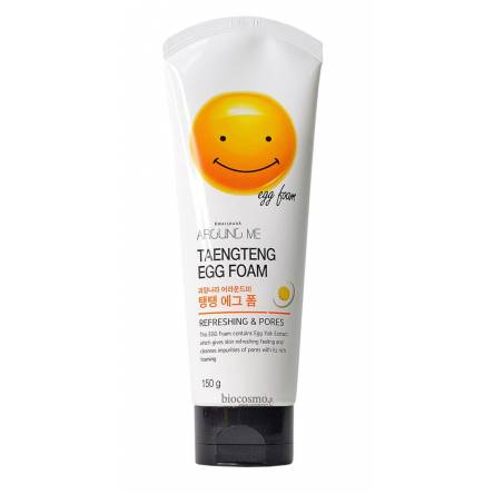Пенка для умывания с яичным желтком Welcos Kwailnara Around Me Taengteng Egg Foam -150 гр