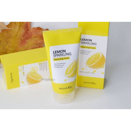 Освежающая лимонная пенка для умывания Secret Key Lemon Sparkling Cleansing Foam - 120 мл