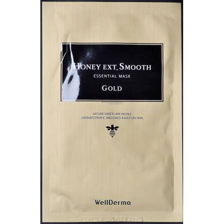 Тканевая маска с золотом и мёдом WellDerma Honey Ext Smooth Essential Mask - 25 мл Тканевая маска с золотом и мёдом WellDerma Honey Ext Smooth Essential Mask - 25 мл