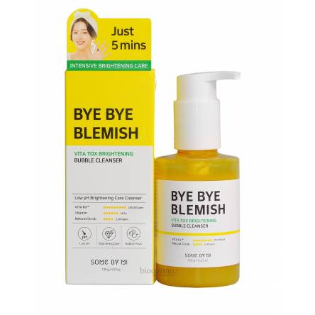 Осветляющая кислородная пенка Some By Mi Bye Bye Blemish Vita Tox Brightening Bubble Cleanser - 120 мл