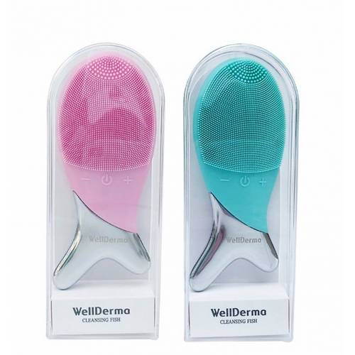 Очищающая щеточка-массажер для лица Wellderma Cleansing Fish