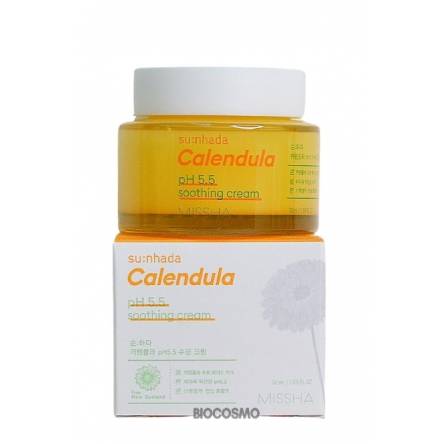 Успокаивающий крем для раздраженной кожи Missha Su:Nhada Calendula pH Balancing & Soothing Cream - 50 мл