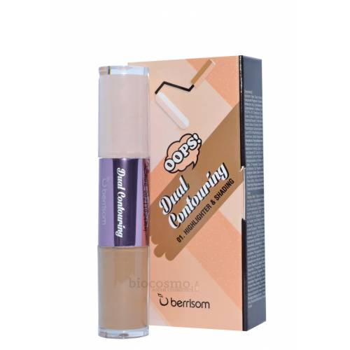 Двустороннее средство для контуринга лица BERRISOM Oops Dual Contouring Highlighter & Shading - 3,5 гр