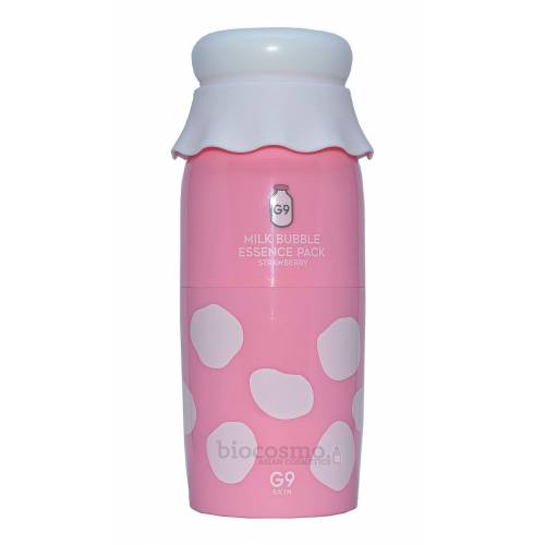 Кислородная эссенция для жирной кожи G9Skin Milk Bubble Essence Pack Strawberry - 50 мл