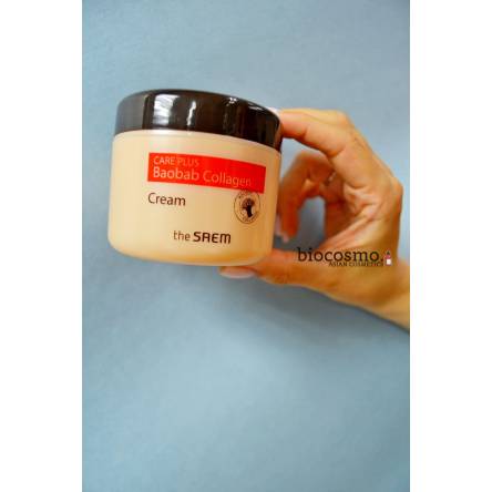 Крем для лица с коллагеном и баобабом THE SAEM Care Plus Baobab Collagen Cream - 100 мл