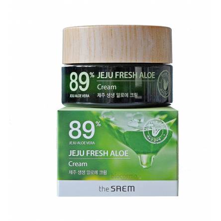 Увлажняющий крем для лица с алоэ The Saem Jeju Fresh Aloe Cream - 50 мл