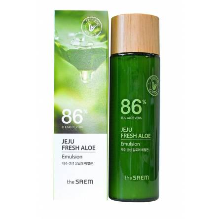 Увлажняющая эмульсия для лица с алоэ THE SAEM Jeju Fresh Aloe Emulsion - 155 мл