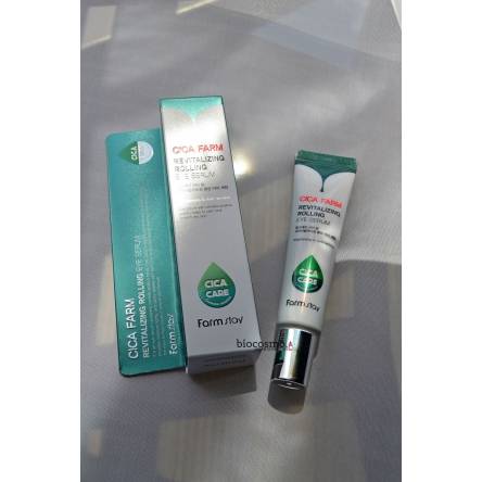 Сыворотка-роллер для век с центеллой FarmStay Cica Farm Revitalizing Rolling Eye Serum - 25 мл