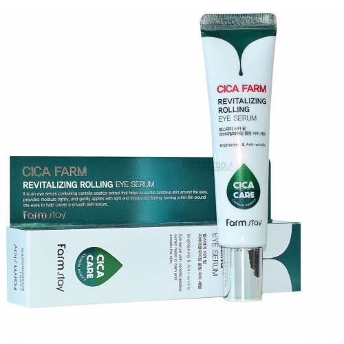 Сыворотка-роллер для век с центеллой FarmStay Cica Farm Revitalizing Rolling Eye Serum - 25 мл
