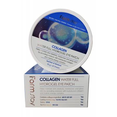 Гидрогелевые патчи для глаз c коллагеном FARMSTAY Collagen Water Full Hydrogel Eye Patch - 60 шт