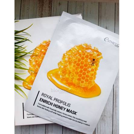 Тканевая маска для лица с прополисом Esthetic House Royal Propolis Enrich Honey Mask - 25 мл