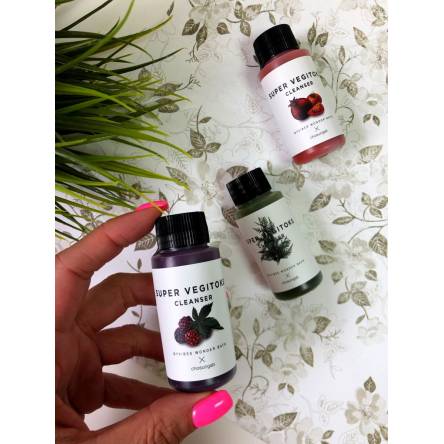 Миниатюра детокс пенки для упругости кожи Wonder Bath Super Vegitoks Cleanser Purple - 30 мл