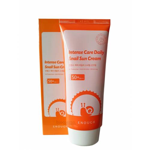 Солнцезащитный крем с муцином улитки ENOUGH Intense Care Daily Snail Sun Cream SPF50+ PA+++ - 70 мл