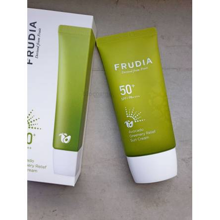 Солнцезащитный крем с авокадо FRUDIA Avocado Greenery Relief Sun Cream SPF50+ PA++++ - 50 мл Солнцезащитный крем с авокадо FRUDIA Avocado Greenery Relief Sun Cream SPF50+ PA++++ - 50 мл