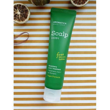 Укрепляющая маска для восстановления волос AROMATICA Rosemary Scalp 3-in-1 Treatment - 110 мл Укрепляющая маска для восстановления волос AROMATICA Rosemary Scalp 3-in-1 Treatment - 110 мл