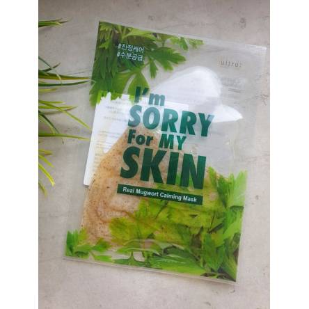 Успокаивающая тканевая маска с полынью I'm Sorry for My Skin Real Mugwort Calming Mask - 33 гр