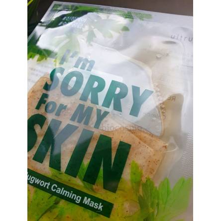 Успокаивающая тканевая маска с полынью I'm Sorry for My Skin Real Mugwort Calming Mask - 33 гр