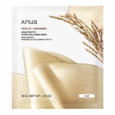 Гидрогелевая маска для сияния кожи с рисом Anua Rice 70 Glow Collagen Mask - 38 гр