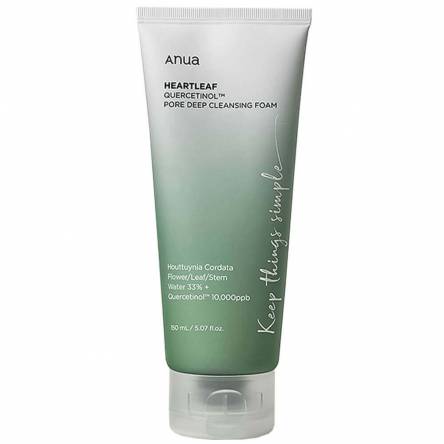 Пенка-скраб с кверцетинолом для очищения пор Anua Heartleaf Quercetinol Pore Deep Cleansing Foam - 150 мл