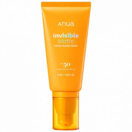 Матирующий солнцезащитный крем Anua Invisible Matte Finish Sunscreen SPF50+ PA++++ - 50 мл