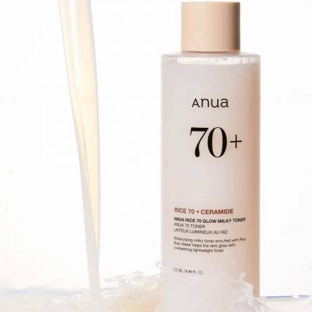 Молочный тонер для сияния кожи с рисом Anua Rice 70 Glow Milky Toner
