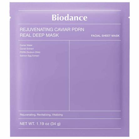 Гидрогелевая маска с ПДРН и икрой Biodance Rejuvenating Caviar PDRN Real Deep Mask - 34 гр