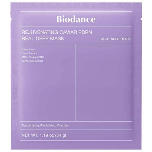 Гидрогелевая маска с ПДРН и икрой Biodance Rejuvenating Caviar PDRN Real Deep Mask - 34 гр