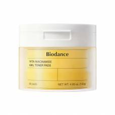 Осветляющие пэды с ниацинамидом для сияния кожи Biodance Vita Niacinamide Gel Toner Pad - 60 шт