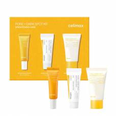 Набор миниатюр для выравнивания тона Celimax Pore+Dark Spot Brightening Kit