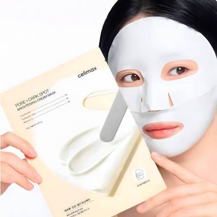 Осветляющая кремовая маска Celimax Pore+Dark Spot Brightening Cream Mask