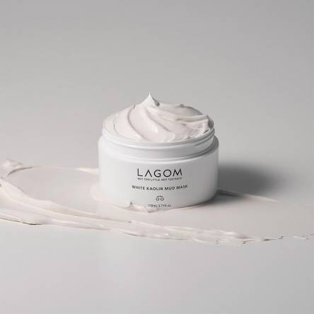 Отшелушивающая глиняная маска Lagom White Kaolin Mud Mask - 110 мл