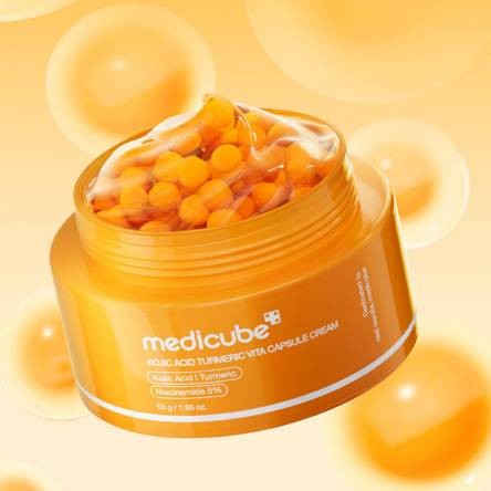 Капсульный крем для сияния кожи medicube Kojic Acid Turmeric Vita Capsule Cream - 53 гр