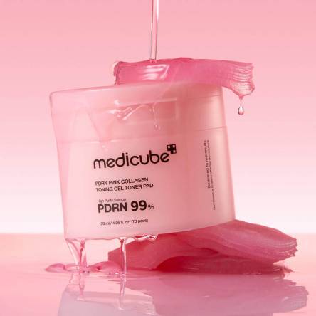 Гелевые тонер-пэды с ПДРН и коллагеном medicube PDRN Pink Collagen Toning Gel Toner Pad - 70 шт Гелевые тонер-пэды с ПДРН и коллагеном medicube PDRN Pink Collagen Toning Gel Toner Pad - 70 шт