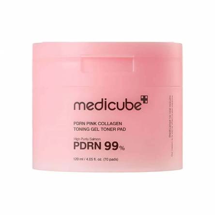 Гелевые тонер-пэды с ПДРН и коллагеном medicube PDRN Pink Collagen Toning Gel Toner Pad - 70 шт Гелевые тонер-пэды с ПДРН и коллагеном medicube PDRN Pink Collagen Toning Gel Toner Pad - 70 шт