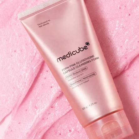 Капсульная пенка для умывания с ПДРН и глутатионом medicube PDRN Pink Glutathione Capsule Cleansing Foam - 120 мл Капсульная пенка для умывания с ПДРН и глутатионом medicube PDRN Pink Glutathione Capsule Cleansing Foam - 120 мл