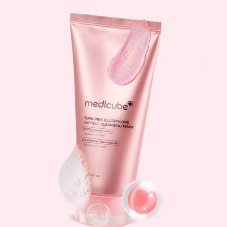 Капсульная пенка для умывания с ПДРН и глутатионом medicube PDRN Pink Glutathione Capsule Cleansing Foam - 120 мл Капсульная пенка для умывания с ПДРН и глутатионом medicube PDRN Pink Glutathione Capsule Cleansing Foam - 120 мл
