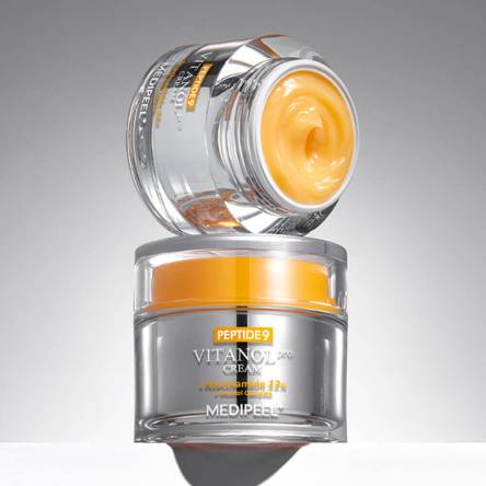 Лифтинг-крем с пептидами и ниацинамидом MEDIPEEL Peptide 9 Vitanol PRO Cream - 50 мл