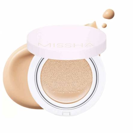 Стойкий тональный кушон Missha Magic Cushion Cover Lasting SPF50+ PA+++ 21 Neutral Light Beige