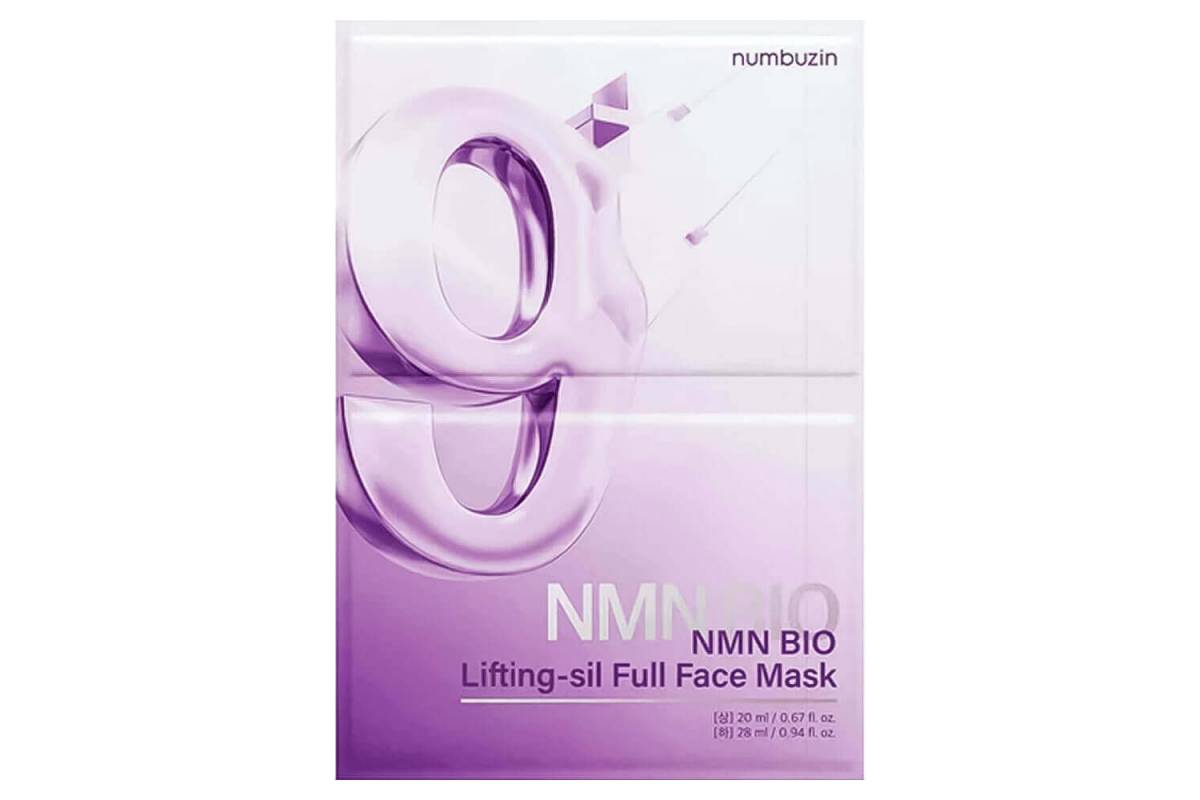 Тканевая 3D-маска для подтяжки лица numbuzin No.9 NAD+ Bio Lifting Full Cover Facial Mask Тканевая 3D-маска для подтяжки лица numbuzin No.9 NAD+ Bio Lifting Full Cover Facial Mask