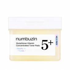 Осветляющие витаминные пэды с ниацинамидом numbuzin No.5 Glutathione Vitamin Concentrated Toner Pads - 70 шт