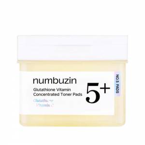 Осветляющие витаминные пэды с ниацинамидом numbuzin No.5 Glutathione Vitamin Concentrated Toner Pads - 70 шт