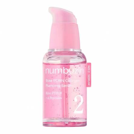 Увлажняющая сыворотка с ПДРН и пептидами numbuzin No.2 Rose PDRN Collagen Plumping Serum - 30 мл