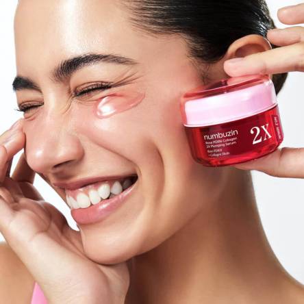 Интенсивная сыворотка с ПДРН и микроиглами numbuzin No.2 Rose PDRN Collagen 2X Plumping Serum