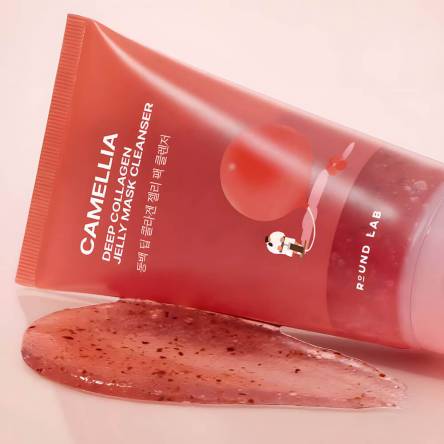 Гель-маска для очищения кожи c камелией Round Lab Camellia Deep Collagen Jelly Mask Cleanser - 150 мл