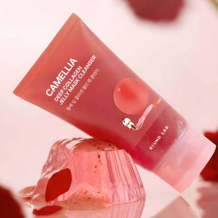 Гель-маска для очищения кожи c камелией Round Lab Camellia Deep Collagen Jelly Mask Cleanser - 150 мл