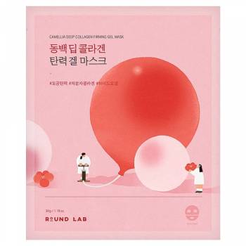 Укрепляющая гидрогелевая маска с камелией Round Lab Camellia Deep Collagen Firming Gel Mask - 34 гр